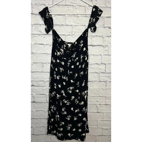 AMUSE SOCIETY Regency Off the Shoulder Midi Dress Floral Print size XS - Picture 3 of 11